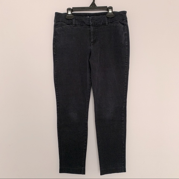 Old Navy Pixie Skinny Fit Trousers Office Casual Stretch Pants in Black (Size 6) - Picture 2 of 4